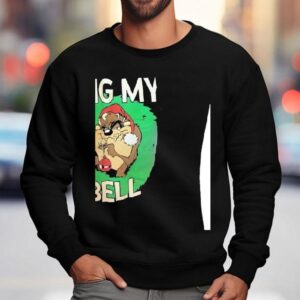 Ring My Bell Looney Tunes Tasmanian Devil Christmas Sweatshirt
