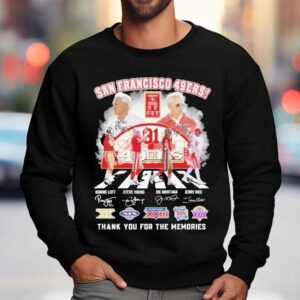 San Francisco Ers Th Thank You For The Memories Road Abbey Signatures Sweatshirt