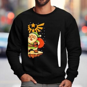 Santa Claus In The Style Of Link Christmas Sweatshirt