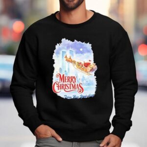 Santa Claus Riding Reindeer Merry Christmas From New Uork City Shirt 3 Santa Claus Riding Reindeer Merry Christmas From New Uork City Sweatshirt