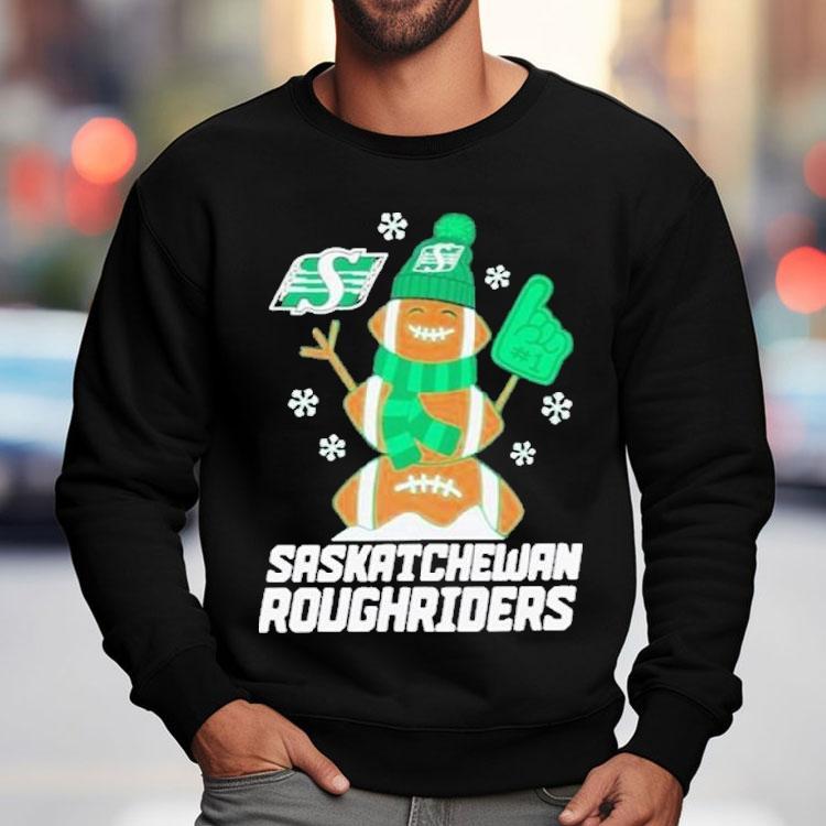 Saskatchewan Roughriders The Rider Snowman Christmas Shirt Saskatchewan Roughriders The Rider Snowman Christmas Shirt
