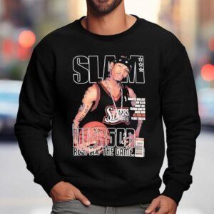Slam Philadelphia 76ers Allen Iverson Respect The Game Shirt 3 Slam Philadelphia Ers Allen Iverson Respect The Game Sweatshirt