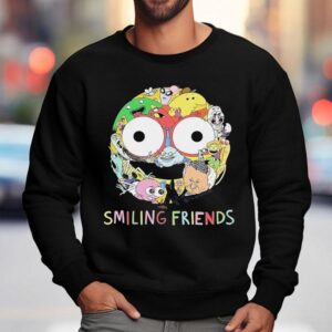Smiling Friends Smiley Collage Sweatshirt