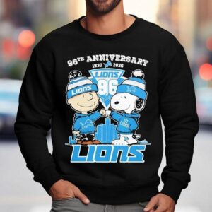 Snoopy And Charlie Brown Detroit Lions Football 96th Anniversary 96 Seasons Shirt 3 Snoopy And Charlie Brown Detroit Lions Football Th Anniversary Seasons Sweatshirt