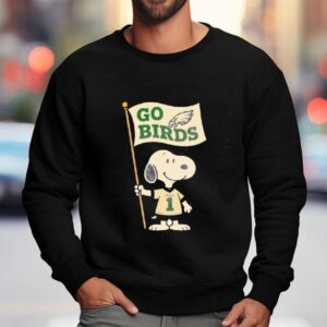 Snoopy X Go Brids Philadelphia Eagles Retro Funny Game Day Shirt 3 Snoopy X Go Brids Philadelphia Eagles Retro Funny Game Day Sweatshirt