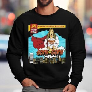 Sophie Hart Minnesota Golden Gophers Soph The Goph Superman Shirt 3 Sophie Hart Minnesota Golden Gophers Soph The Goph Superman Sweatshirt