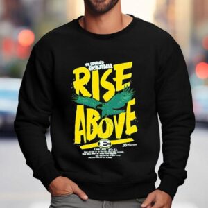 St Edward Basketball Rise Above Eagle Soaring Above A Basketball Sweatshirt