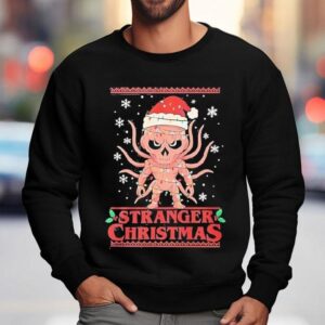 Stranger Christmas Demogorgon Ugly Christmas Lights Sweatshirt