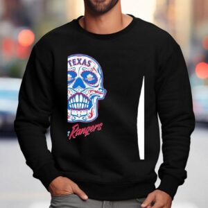 Sugar Skull Los Texas Rangers Baseball Sweatshirt