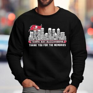 Tampa Bay Buccaneers Logo And A Skyline Graphic Names Players Sweatshirt
