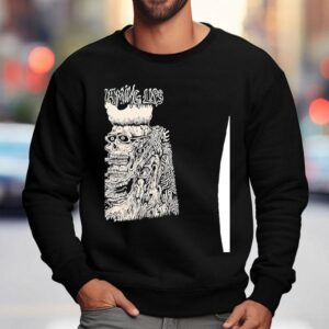 The Flaming Lips Band Skeleton Smoking Shirt 3 The Flaming Lips Band Skeleton Smoking Sweatshirt