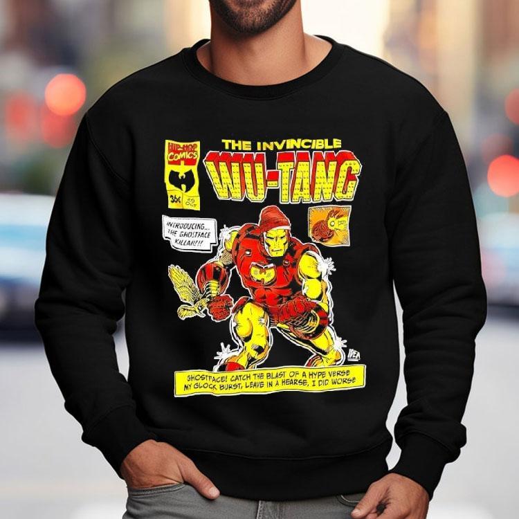 The Invincible Wu-tang Ghostface Killah Iron Man Collab Shirt The Invincible Wu-tang Ghostface Killah Iron Man Collab Shirt