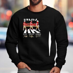 The San Francisco Ers Young Rice Lott Montana Walking Across Signatures Sweatshirt