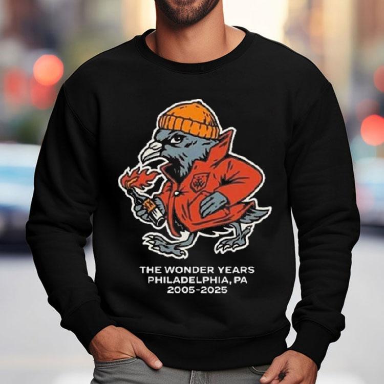 The Wonder Years Philadelphia Pa 2005-2025 New Shirt The Wonder Years Philadelphia Pa 2005-2025 New Shirt