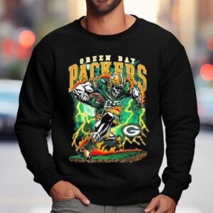 Warren Lotas X Green Bay Packers Fire The Cannons Skull Nfl Sweatshirt