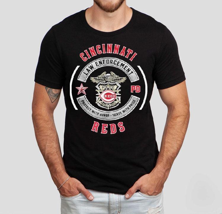 Cincinnati Reds Law Enforcement Protect With Honor Serve With Pride Police Shirt 4 Cincinnati Reds Law Enforcement Protect With Honor Serve With Pride Police Tshirt