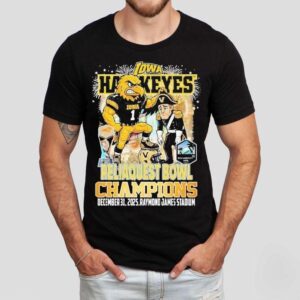 Iowa Hawkeyes Reliaquest Bowl Champions Masco Tshirt
