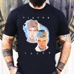 Arcane Jinx And Vi Viktor And Jayce Duo Tonal League Of Legends Shirt