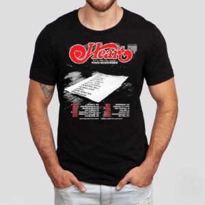 Heart With Todd Rundgren August 2025 Tour Dates Shirt