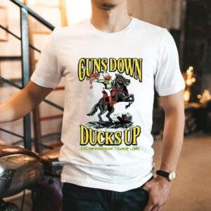 Oregon Ducks Guns Down Ducks Up Orange Bowl Champions 2026 Mascot Shirt