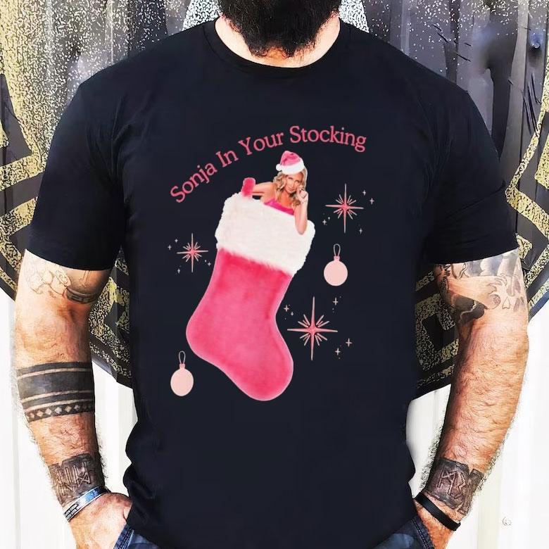 Sonja Morgan In Your Stocking Holiday Christmas Sox Shirt Sonja Morgan In Your Stocking Holiday Christmas Sox Shirt