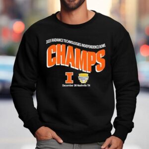 Illinois Fighting Illini Liberty Mutual Music City Bowl Champions On December Sweatshirt
