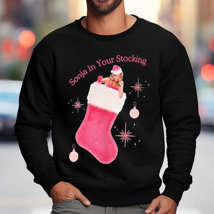 Sonja Morgan In Your Stocking Holiday Christmas Sox Shirt Sonja Morgan In Your Stocking Holiday Christmas Sox Shirt